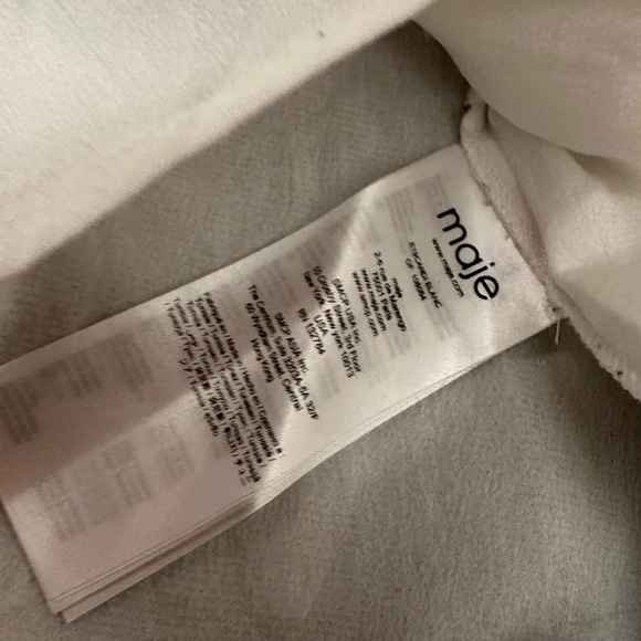 MAJE
Candi Lace Inset Shirt In White (21) - Picture 8 of 9